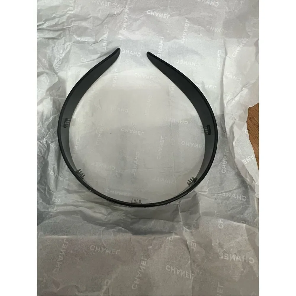 Chanel rhinestone cc headband hair accessory